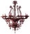 Amethyst Blown Venetian Glass Chandelier, 1960s For Sale