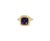 Amethyst Sugarloaf Cabochon Mountain Pyramid Cone Cocktail Statement Solitaire 18K Yellow Gold Bezel Ring * 18 Karat...