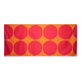 1959 Marimekko Fabric ‘Isot Kivet’ Pink & Orange Print - 9.75' L X 4.7' W For Sale