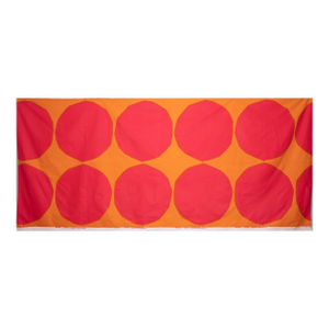 1959 Marimekko Fabric ‘Isot Kivet’ Pink & Orange Print - 9.75' L X 4.7' W