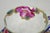 Early 20th Century Antique Victorian Teacup & Saucer Cobalt Blue & Roses W/ Draped Gold Trim For Sale - Image 5 of 16