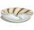 Murano Barbini Vintage White Gold Flecks Copper Aventurine Stripes Italian Art Glass Decorative Bowl For Sale In Orlando - Image 6 of 8