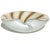Vintage Barbini Murano White Gold Flecks Copper Aventurine Stripes Italian Art Glass Decorative Bowl For Sale In Orlando - Image 6 of 8