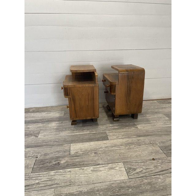 Vintage Art Deco End Tables by Halabala for U.P. Zavody in Brno, 1920, Set of 2 For Sale - Image 6 of 8