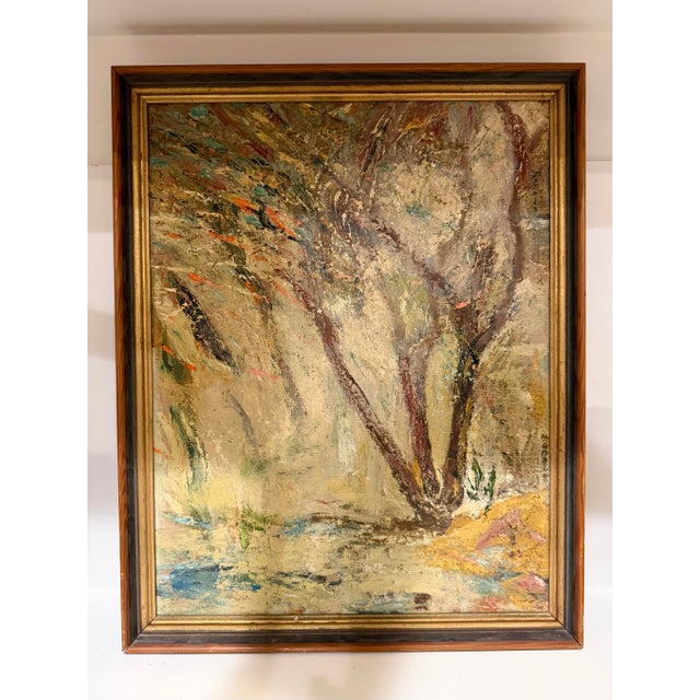 A Vintage Landscape Painting by Artist, Eleanor Mohr Hill For Sale - Image 4 of 8