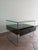 1990s Secret Glass and Black Lacquered Wood Bedside Table, Italy, 1990s For Sale - Image 5 of 14