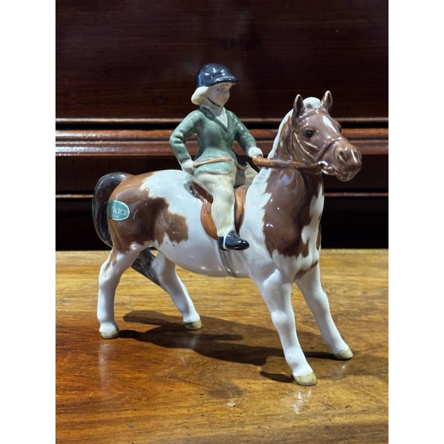 Girl on Skewball Pony Figurine from Beswick For Sale - Image 5 of 5
