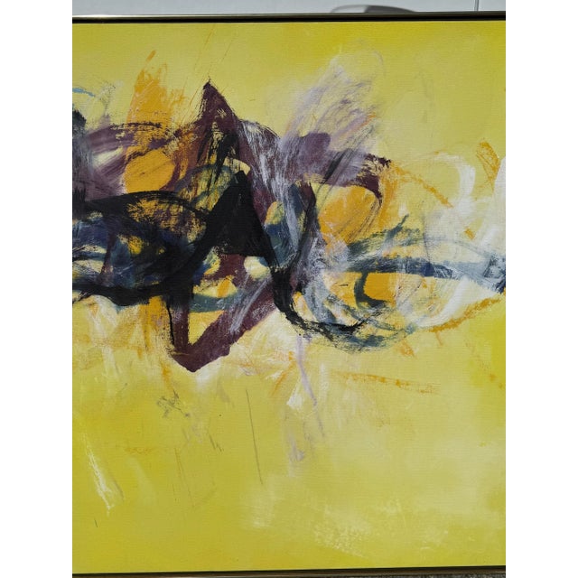 Cleve Gray (1918–2004) "Suntrack" Acrylic on Canvas 1987 For Sale - Image 4 of 12