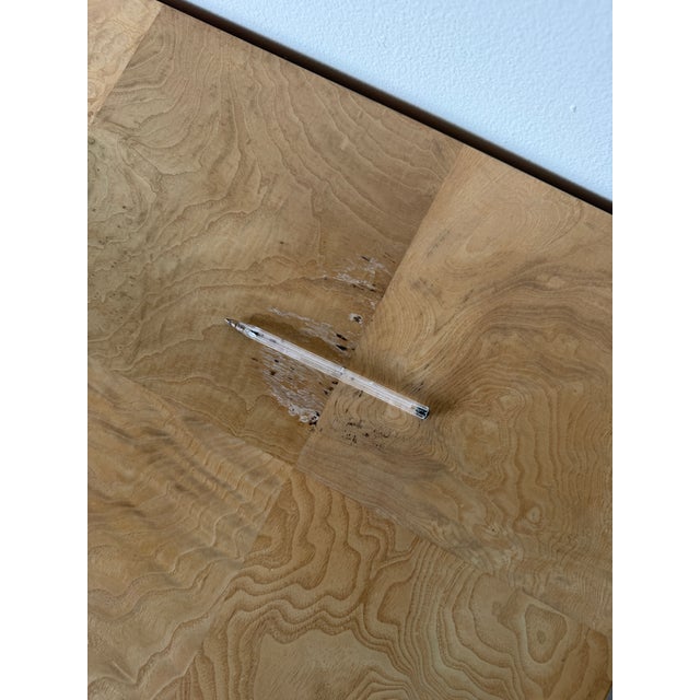 1990's Vintage Henredon Charles X Burl Wood Sideboard With Brass Hardware For Sale - Image 18 of 18