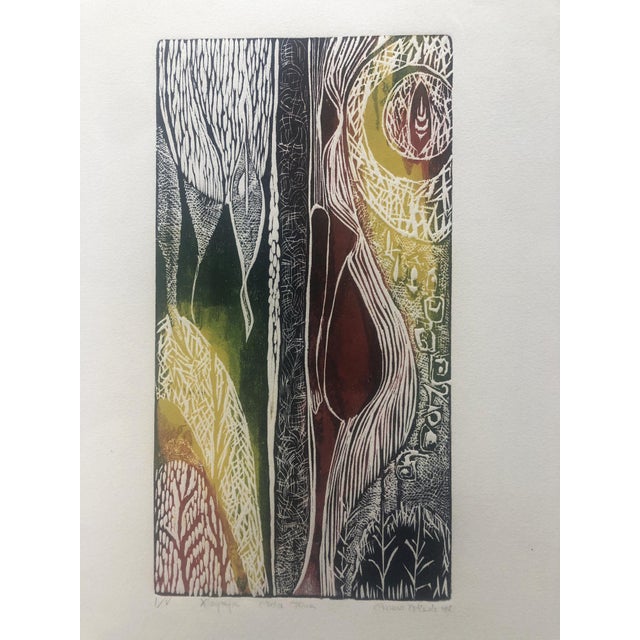 Woodcut - edition i/v - fabriano rosaspina paper melinda massaro, born in san pietro vernotico (brindisi), 1972, where she...