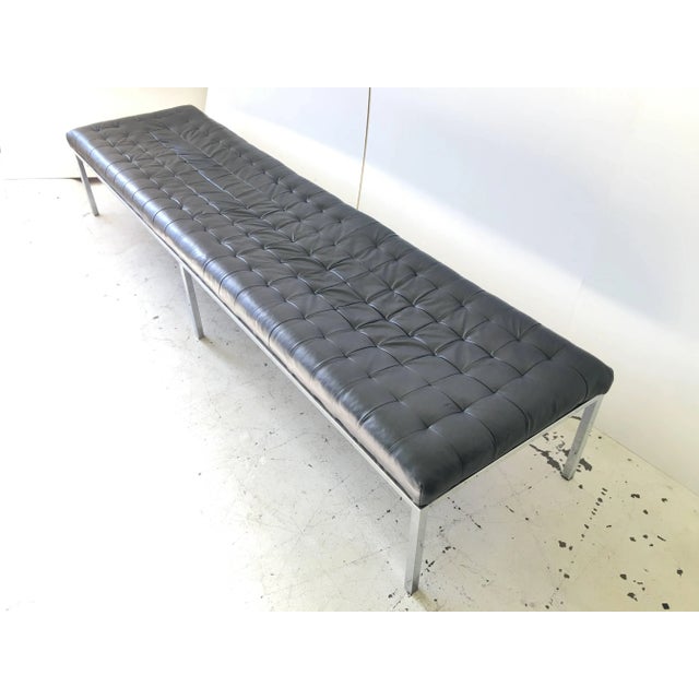Modern 1970s Chrome "Museum" Bench for Metropolitan For Sale - Image 3 of 11