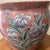 This vintage chinoiserie large porcelain koi fish-bowl planter features a beautiful floral motif, showcasing an Asian...