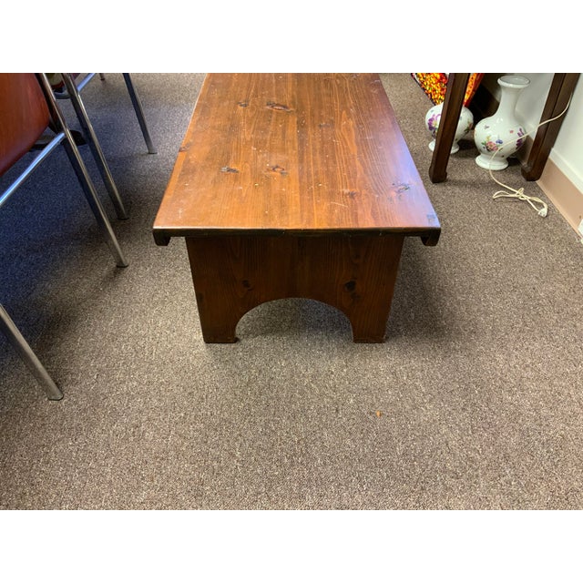 Late 20th Century 20th Century Pine Bucks County Bench Von Hohen For Sale - Image 5 of 8