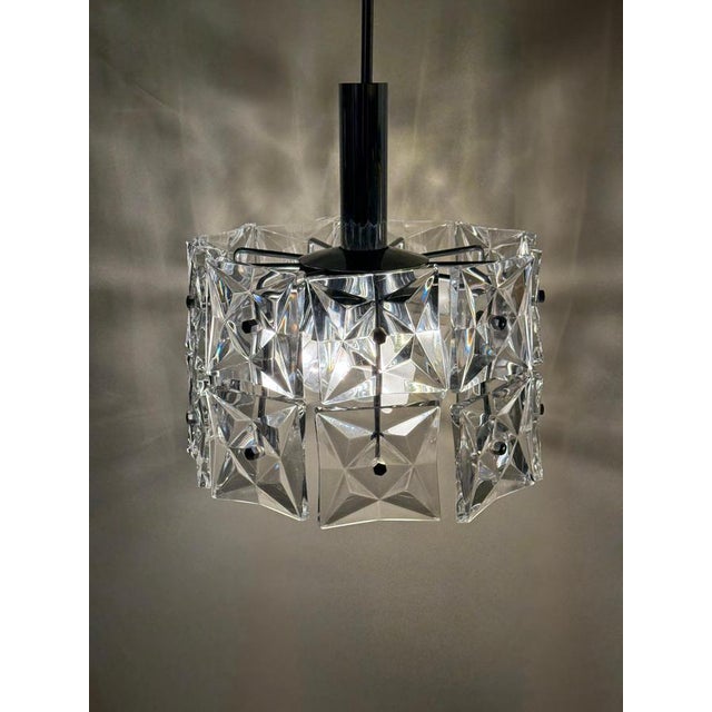 Mid-Century Modern Crystal 7-Light Pendant Lamp with Glass by Kinkeldey, Germany, 1960s For Sale - Image 17 of 18