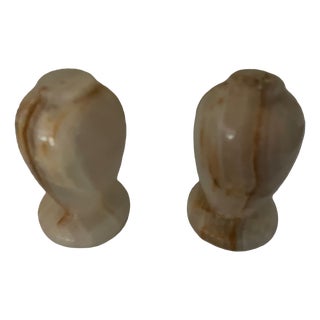 Onyx Salt and Pepper Shakers, 1970s, Set of 2 For Sale