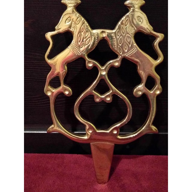 Vintage Brass Unicorn Figurines - Set of 4 For Sale - Image 4 of 11