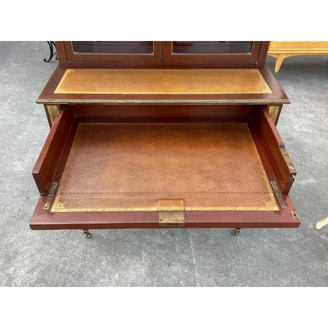 Wood Antique French Louis XVI-Style Writing Table For Sale - Image 7 of 11
