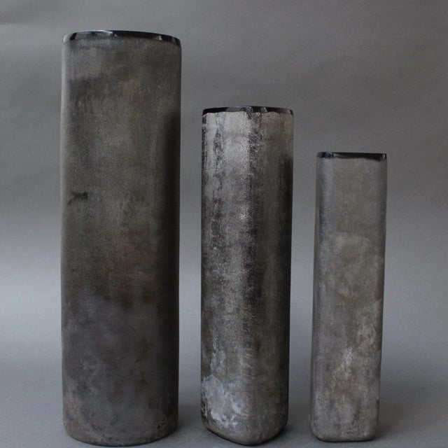 Italian Vintage Scavo Murano Glass Excavation Vase by Alfredo Barbini, 1970s For Sale - Image 17 of 18