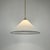 Large Murano Glass Conical Pendant Light on Brass Chain, 1980s For Sale - Image 4 of 10