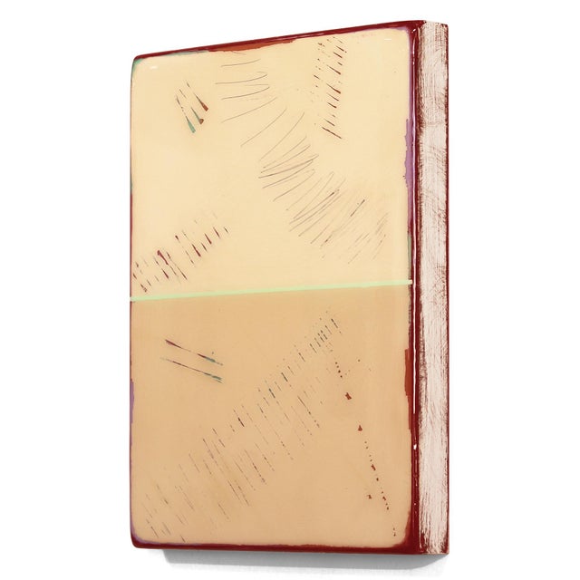 The Window 317 - Modern Resin Beige Minimalist Original Artwork by Ricky Hunt For Sale In Los Angeles - Image 6 of 9