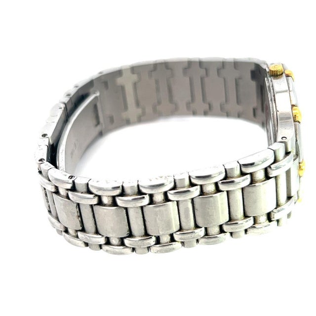 1990s Concord Estate Saratoga Roman Numerals Watch 18k Gold + Stainless Steel For Sale In New York - Image 6 of 6
