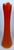 Mid-Century Modern Pair of Bright Orange l.e. Smith Bittersweet Vases For Sale - Image 3 of 14
