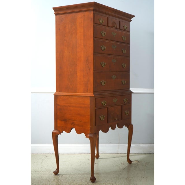 Age: Approx: 40 Years Old Details: Country Reproduction Dovetailed Drawer Construction Cherry Finish Fine Carved Details...