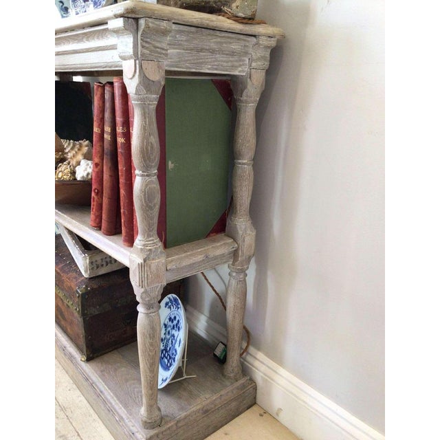 Tiered Bleached Oak Book Shelf, 19th Century For Sale - Image 13 of 14