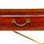 Brown 1990 Ethan Allen Medallion Collection Cherry Console Table With Brass X-Stretcher For Sale - Image 8 of 16