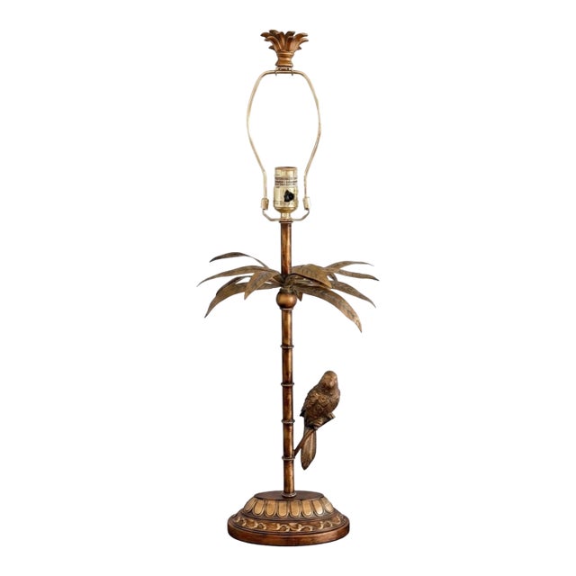 Parrot in Palm Tree Lamp Maitland-Smith For Sale