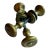 Antique 19th Century Small Size Brass Door Knobs - A Pair For Sale
