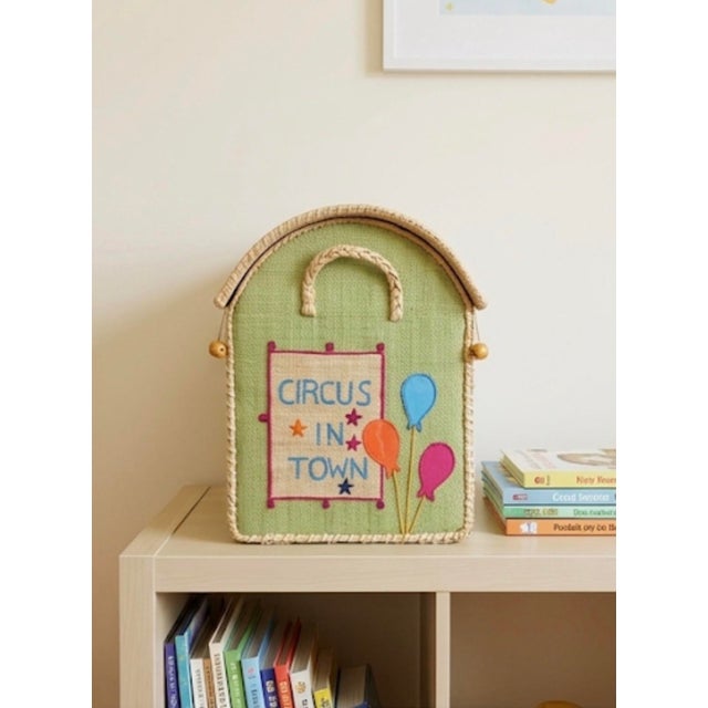 Whimsical Artisan-Crafted Circus Toy Trunk For Sale - Image 11 of 12