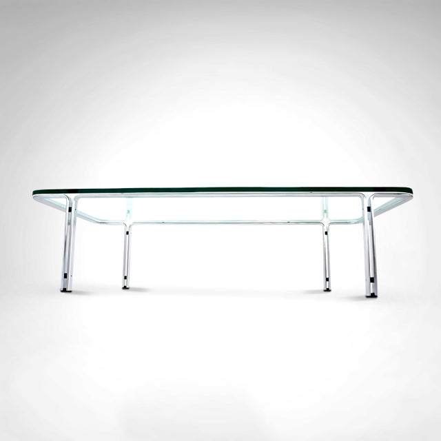 1980s T112 Coffee Table in Steel and Glass by Horst Bruning for Kill International, 1970s For Sale - Image 5 of 11