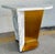Jonathan Charles Jonathan Charles Modern Carrara Marble and Brass Fusion Accent Table For Sale - Image 4 of 7