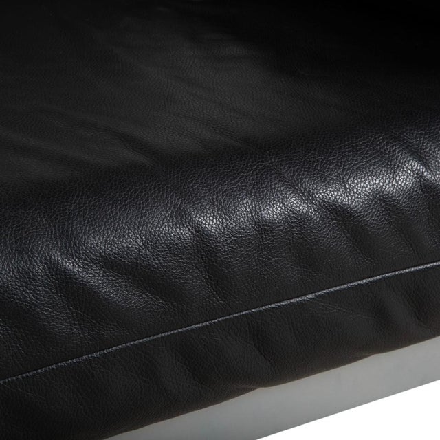 Animal Skin Plura Corner Sofa in Black Leather with Manual Function by Rolf Benz For Sale - Image 7 of 18