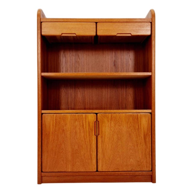 Vintage Danish Freestanding Bookshelf in Teak, Bornholm, 1970s For Sale