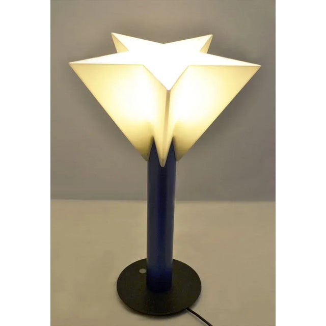 1980s Star Shaped Table Lamp by Salvatore Gregorietti for Status Milano, 1980s For Sale - Image 5 of 7