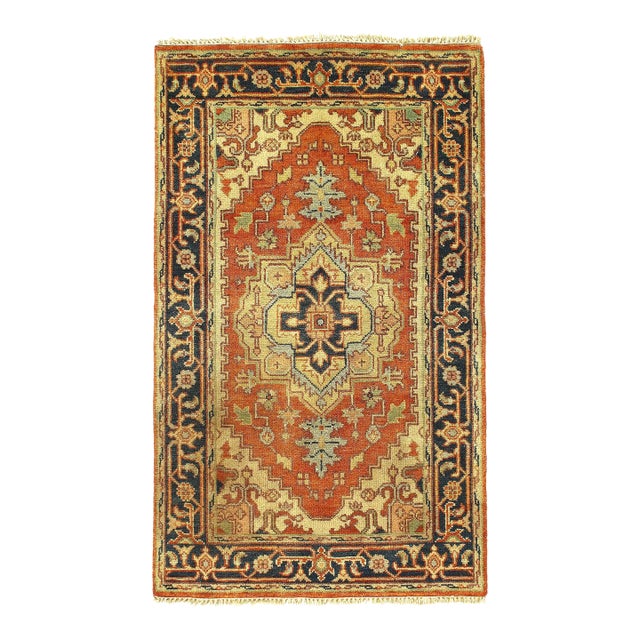 Pasargad DC Fine Hand Knotted Serapi Design Rug For Sale