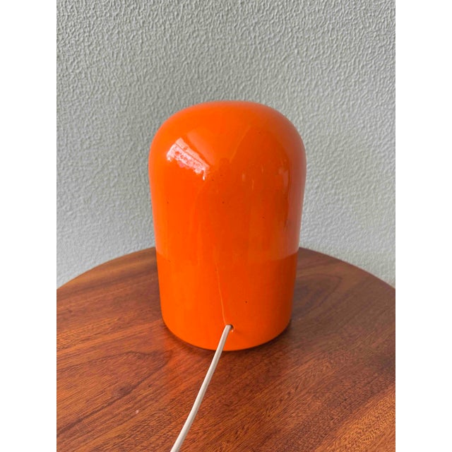 Orange Ceramic Longobarda Table Lamp by Marcello Cuneo for Gabbianelli, 1966 For Sale - Image 17 of 18