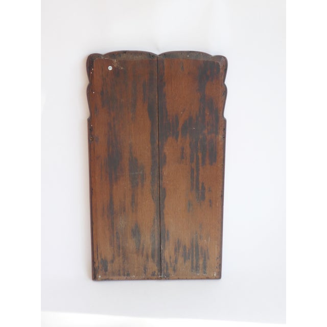 Antique Dutch Scalloped Mirror with Beveled Glass For Sale - Image 11 of 12