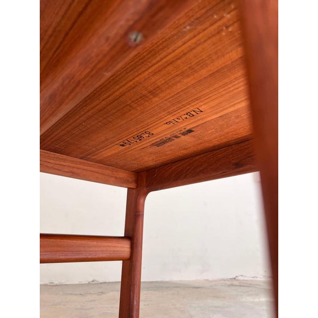 Teak Side Table by Niels Bach For Sale - Image 9 of 11