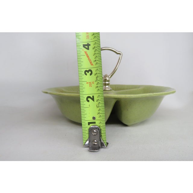 Lane and Co 1960 Van Nuys California 3000 Divided Serving Tray With Handle 4637b For Sale - Image 12 of 16