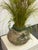 Mid-Century Modern Marmite Faux Grass Arrangement, Vintage For Sale - Image 10 of 12