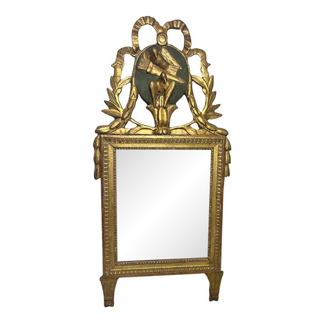 18th Century French Giltwood Marriage Mirror For Sale