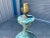 Blue Mid-Century Ceramic Lamps - a Pair For Sale - Image 8 of 10