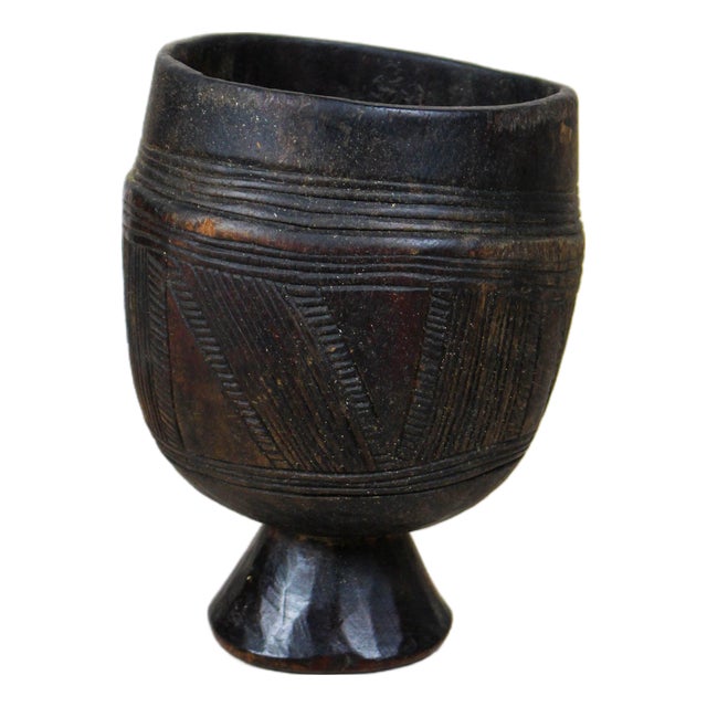 Vintage Ethiopian Cup in Wood For Sale