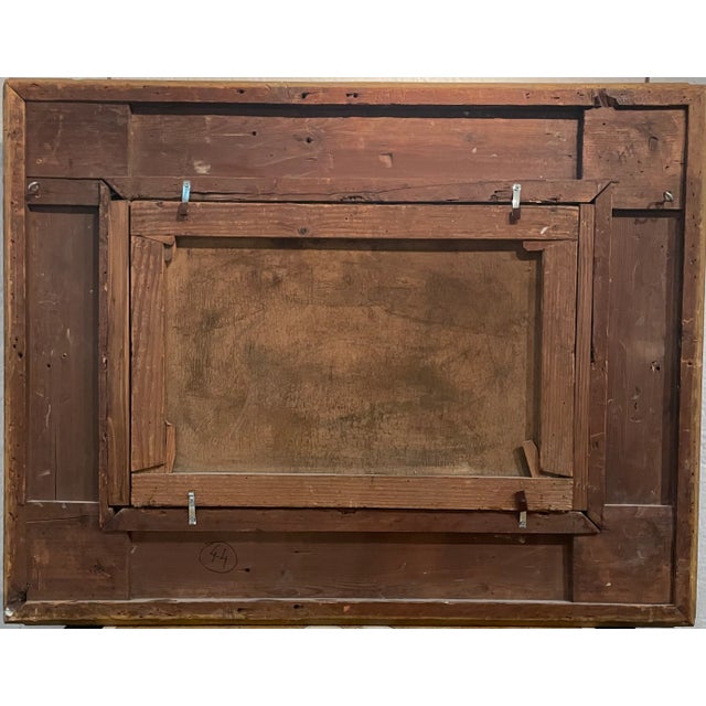 Alessandro La Volpe, View of Pompeii, Oil on Canvas, 1800s, Framed For Sale - Image 8 of 9