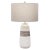 Showcasing A Rustic Casual Look, This Ceramic Table Lamp Features An Off-white Crackle Glaze With Distressed Rust Brown...