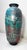 Brutalist Vintage Large Tall Signed Tom Neugebauer Blue Green Raku Blackware Pottery Vase For Sale - Image 3 of 13