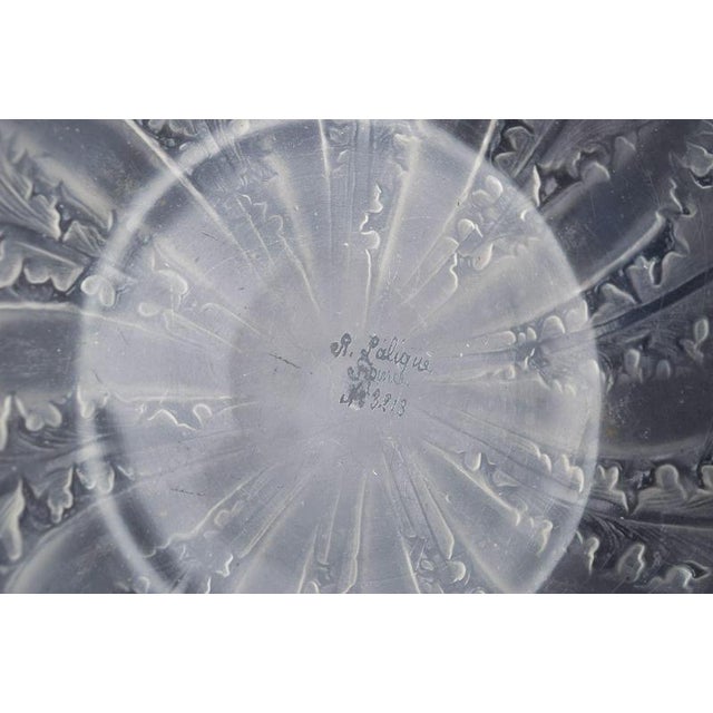 Vintage Chicoree Bowl in Frosted and Polished Glass by René Lalique, 1930s For Sale - Image 4 of 5
